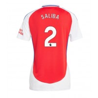 Arsenal William Saliba #2 Hjemmedrakt Dame 2024-25 Kortermet